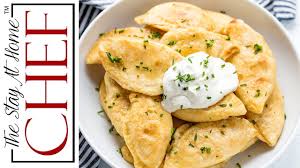 Gently browned in melted butter and slathered in sour cream, these pierogi are simple yet deeply. How To Make Potato And Cheese Pierogi The Stay At Home Chef Youtube