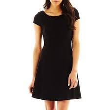 Bisou Bisou Cap Sleeve Jacquard Dress Jcpenney Dresses Jacquard Dress Black Dress With Sleeves