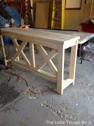 Diy Rustic Console Table Rustic Console Tables Rustic Consoles Diy Furniture Plans