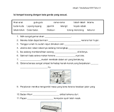 Text of latihan penulisan bahasa melayu tahun3. Contoh Soalan Tatabahasa Bahasa Melayu Tahun 3 Kuora 4