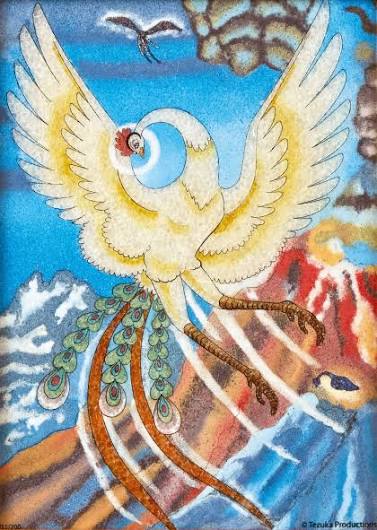 ジュエリー絵画『火の鳥』1/M(22.86cm×22.86cm)