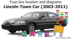 Checking and replacing fuses fuses and circuit breakers protect your vehicle's electrical system from overloading. Fuse Box Location And Diagrams Lincoln Town Car 2003 2011 Youtube