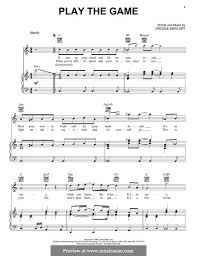 Too Much Love Will Kill You Chords And Lyrics Play The Game Queen By Freddie Mercury In 2020 Freddie Mercury Queen Sheet Music