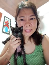 Hello po...me and my baby kitten Ellise♥️🐈‍⬛Thank you admin..for showing  our simple picture