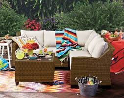 Woodfield Outdoor Furniture Collection Value City Furniture 3 Pc Patio Sectional And Cocktail Table 999 99 Discount Outdoor Furniture