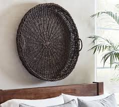 Images of decorative wall baskets. Classic Handwoven Basket Wall Art Pottery Barn