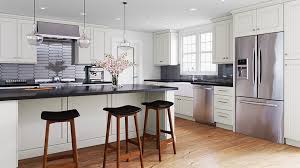 The crisp dark grey color is at home in almost any kitchen giving you the freedom to add your own finishing touches. Townsquare Crema Good Value Direct Cabinets