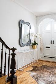 Maybe you would like to learn more about one of these? Gray Foyer Mirror Over White Console Table Contemporary Entrance Foyer