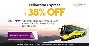 Rest assured your professional and experienced driver adheres to safe driving standards to ensure a smooth journey to your destination. Easybook On Twitter Don T Wait Get Up To 38 Off Yellowstar Express Bus Tickets Now Use Code Travelbus For Easybook Users Or Ebnew22 For New Users To Get Additional Discount Download Easybook App And