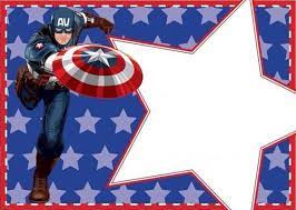 Frame Avengers Il Magico Mondo Dei Sogni Captain America Birthday Captain America Party Captain America