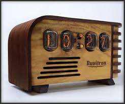 nuvitron nixie clock clock art art deco design art deco