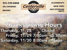 Enjoy a boneless roasted turkey breast or a half rotisserie chicken with two regular sides, a dinner roll and a slice of apple or. Thanksgiving 2019 Centerville Tire And Auto