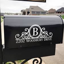 You have style and panache and you want your mailbox to have that too. Maribeatty Mailbox Numbers Sticker Custom Made Your Name And Address Mailbox Sign Vinyl Lettering Decal Border Frame Decal Mailbox Decor Buy Online In India At Desertcart In Productid 67704893