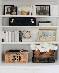 Bookshelf Styling Neutral Colors Texture Black White Photos Home Decor Bookcase Decor Home Decor Accessories