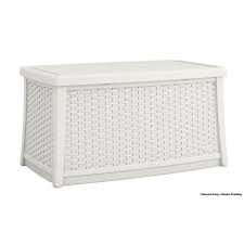 Dimar garden outdoor coffee table wicker patio furniture conversation set lawn garden tea table rattan patio coffee tables with glass top (25.2in, mix brown) 4.5 out of 5 stars. Suncast Elements Resin Outdoor Coffee Table With Storage Bmdb3010w The Home Depot
