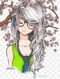 46 ideas drawing hair female anime hairstyles for 2019 #hair. White Haired Woman Drawing Anime Girl Sketch Cute Girl Pencil Cg Artwork Png Pngegg
