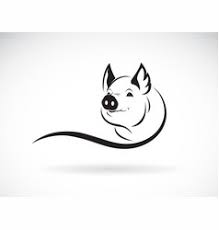 Vegans and animal right activists also get pig tattoos to show their support for animal rights. Pig Tattoo Vector Images Over 840
