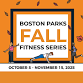 Boston Parks Fall Fitness Series Barre Fusion event in Boston, MA