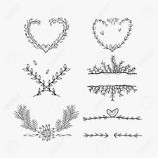 Download Hand Sketched Wedding Ornaments Elements Royalty Free Cliparts Vectors And Stock Illustration Image 116474547