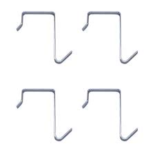 Hanlinggg Over The Door Hanger Hook 4 Pack Silver Pocket