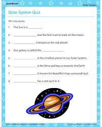A collection of downloadable worksheets, exercises and activities to teach solar system, shared by english language teachers. The Solar System Quiz Solar System Worksheets For Kids Solar System Worksheets Solar System For Kids Solar System Lessons
