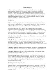 More than one option is possible and you may have to change word forms. Doc Classes Of Adverbs Veronica Avuh Academia Edu