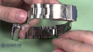 Remove the spring bar from the watch strap clasp. How To Remove T Bar Watch Band Links Youtube