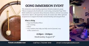 Gong Immersion Event
