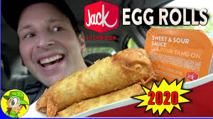 Jack in the box sauces 2020. Jack In The Box Egg Rolls 2020 Review Peep This Out Youtube