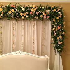 Lucky for you, it is, and you can recreate it with string, ribbon and wax paper. Garden Inspired Arch With Roses Wedding Design Decoration Engagement Decorations Classy Wedding Decor