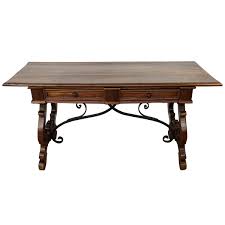Maybe you would like to learn more about one of these? 18th Century Baroque Solid Walnut Lyre Leg Trestle Refectory Desk Writing Table For Sale At Pamono