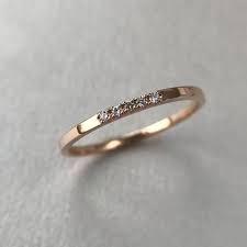 Rose Gold Wedding Band Women 5 Stone Diamond Ring Stacking Etsy In 2021 Gold Wedding Bands Women Diamond Wedding Bands Wedding Rings For Women