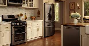 10 Decorating Ideas For Above Kitchen Cabinets Stainless Steel Kitchen Appliances Kitchen Design Black Stainless Steel Appliances