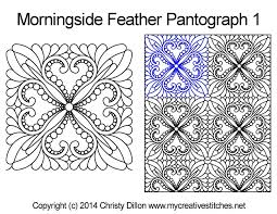 Qli, bqm, cqp, dxf, hqf printed patterns for long arm panto graph, hand or domestic machine quilting, hand embroidery, applique or coloring are also available. Morningside Feather Edge To Edge 1 Long Arm Quilting Patterns Quilting Designs Feather