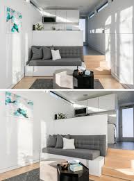 What makes this sofa bed a brilliant idea for small house is its main feature as a convertible. This Modern Tiny House Is Designed For Small Space Living