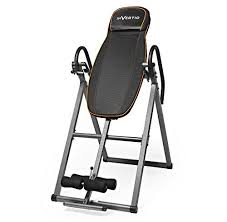 Invertio Adjustable Folding Inversion Table W Padded Backrest For Back Fitness Therapy Relief Read More At Inversion Table Inversion Therapy Back Stretching