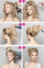 Party Frisuren Selber Machen Locken Lockenstab Volumen Toupieren Steckfrisur Hochsteckfrisur Frisur Hochgesteckt Hochsteckfrisuren Fur Lockiges Haar