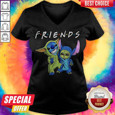 Nice Baby Yoda And Baby Stitch Friends Shirt Agence Tees