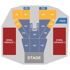 You Will Love Sands Steel Stage Seating Chart Sands Steel