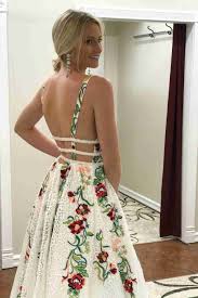 So i created a ruffled off the shoulder colorful folklorico flower gown. White Prom Dress With Embroidered Flowers Off 69 Medpharmres Com