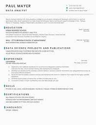 Data Analyst Resume Sample And Template 365 Data Science