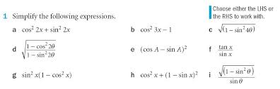 Each one has model problems worked out step by step. C2 Trigonometric Identities Maths Teaching