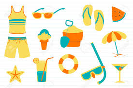 Any season summer autumn winter spring. Summer Doodle With Various Objects Related To Summer Season Royalty Free Cliparts Vectors And Stock Illustration Image 117859515