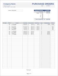 Purchase Order Tracker For Excel