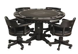 Harley Davidson Poker Table Chairs Set Vintage Black Finish Poker Table And Chairs Poker Table Chair Set