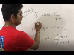 Domain And Range Of A Function In Hindi Example Range Part 7 Youtube