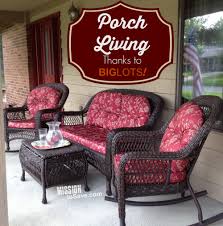 Loving Porch Living With Patio Set From Big Lots Mission To Save