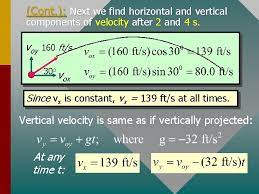 Mention the values of initial velocity, acceleration due to gravity (9.8 m/s 2) and time of flight of the. Chapter 6 B Projectile Motion A Power Point
