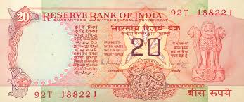Twenty Rupee Note