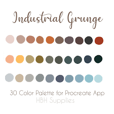 Industrial Grunge Palette Procreate Palette Ipad Procreate Etsy Palette Color Palette Design Color Palette